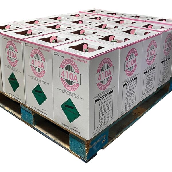 Half Pallet – 20 × 25lb R-410A Refrigerant – Made in USA