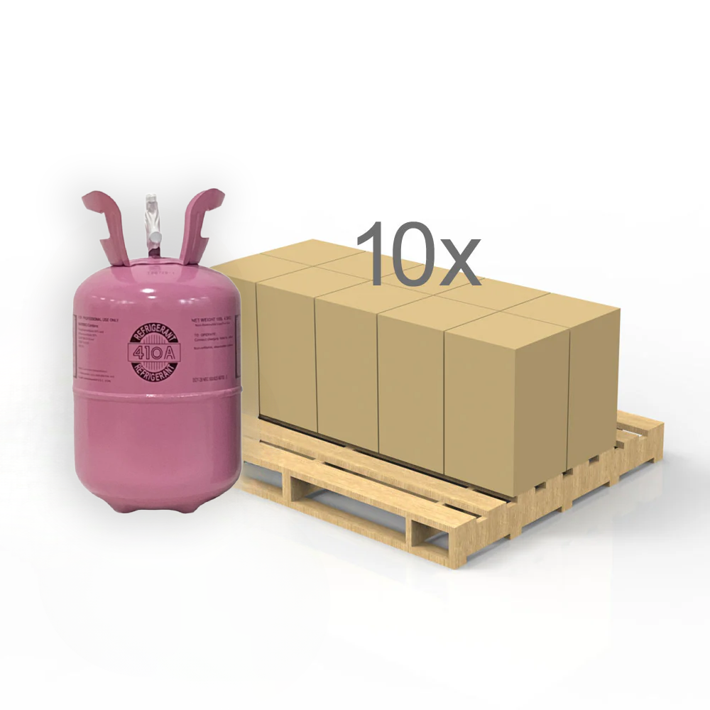 R410A Refrigerant 10 lb 10-Cylinder Quarter Pallet